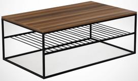 stalas 120 x 60 - Kavos staliukas Etna, rudas - 2 nuotrauka