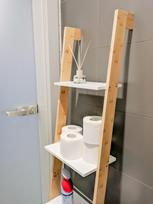 150 cm spinta - Bambuko kopėčių knygų lentyna ModernHome - 3 nuotrauka