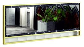 dekoratyvine plokste - Veidrodis Kalune Design Polka, auksinis/juodas - 1 nuotrauka