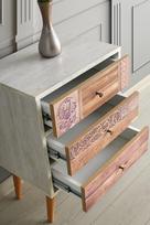 komoda riesutas - Komoda Kalune Design Liza, balta - 2 nuotrauka