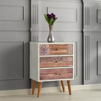 komoda riesutas - Komoda Kalune Design Liza, balta - 3 nuotrauka