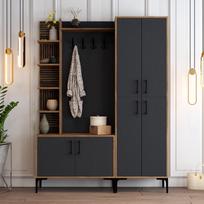 graikiniai riesutai - Kalune Design Salės stovas Viyana DA - Walnut, Anthracite - 2 nuotrauka