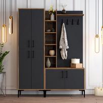 graikiniai riesutai - Kalune Design Salės stovas Viyana DA - Walnut, Anthracite - 3 nuotrauka