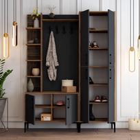 graikiniai riesutai - Kalune Design Salės stovas Viyana DA - Walnut, Anthracite - 5 nuotrauka