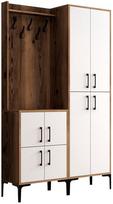 Kalune Design Salės stovas Berlin BA - Walnut, Baltas