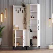 prieskambario baldai - Kalune Design Salės stovas Berlin BA - Baltas - 4 nuotrauka