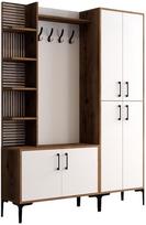 Kalune Design Salės stovas Viyana DA - Walnut, Baltas