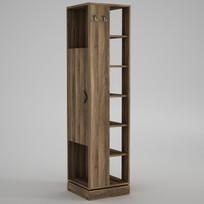 lentyna spinta - Kalune Design Salės stovas Roll - Walnut - 3 nuotrauka