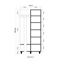 kabykla stovas - Kalune Design Salės stovas Garmanto 90 - 220 - 8 nuotrauka