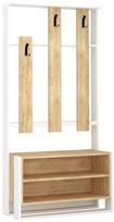 Kalune Design Salės stovas Chester - Baltas, Oak