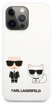 iphone 13 baltas - Karl Lagerfeld "KLHCP13LSSKCW Karl Lagerfeld and Choupette Liquid iPhone 13 Pro" - 2 nuotrauka