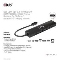 usb c 3.2 hub - CLUB 3D CSV-1596 - 4 nuotrauka