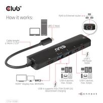 usb c 3.2 hub - CLUB 3D CSV-1596 - 9 nuotrauka