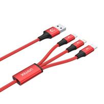charging cable in 3 in 1 usb c - UNITEK C4049RD - 3 nuotrauka