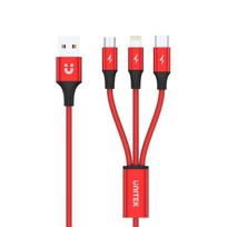 charging cable in 3 in 1 usb c - UNITEK C4049RD - 4 nuotrauka
