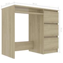 darbo azuolo stalas - Stalas VLX Chipboard 801376, ąžuolo - 5 nuotrauka