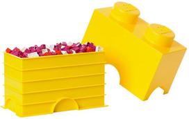 lego daiktadeze - Daiktadėžė LEGO Storage Brick 2 Knobs Yellow - 2 nuotrauka