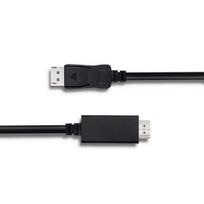 hdmi to displayport - Qoltec Cable Displayport to HDMI Black 2m - 2 nuotrauka
