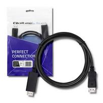 hdmi to displayport - Qoltec Cable Displayport to HDMI Black 2m - 5 nuotrauka