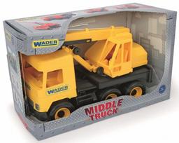 zaislinis sunkvezimis - Wader Middle Truck Crane Yellow 32122 - 2 nuotrauka