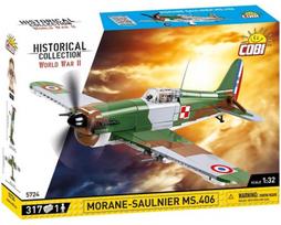 konstruktorius cobi - Konstruktorius Cobi Historical Collection Morane-Saulnier MS 406, 317 vnt. - 1 nuotrauka