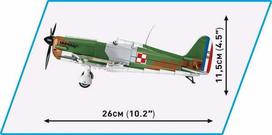 konstruktorius cobi - Konstruktorius Cobi Historical Collection Morane-Saulnier MS 406, 317 vnt. - 6 nuotrauka