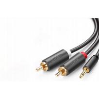 Ugreen AV102 2x RCA cable (Cinch) jack 3.5 mm 2m (Black)