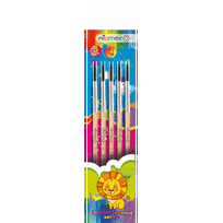Teptukų rinkinys Attomex Nr.1,2,3,4,5, apvalūs, 5vnt
