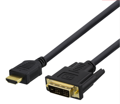 DELTACO 1080p, DVI-D Single Link, 3m, juodas / HDMI-113-K / 00100023
