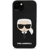Karl Lagerfeld "KLHCP13MSLKHBK Silicone Karl Head Case iPhone 13" Black