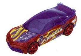  Mattel Hot wheels 5785, raudona/geltona/violetinė