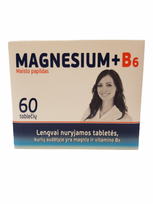 Maisto papildas MAGNESIUM + B6, 60 tab.