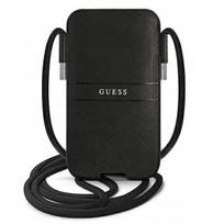 Guess "PU Saffiano Metal Logo Pouch S/ M" Black