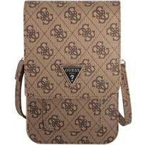 rankine telefonui - Guess "PU 4G Triangle Logo Phone Bag" Brown - 1 nuotrauka