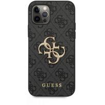 Guess "GUHCP12L4GMGGR PU 4G Metal Logo Case iPhone 12 Pro Max" Grey