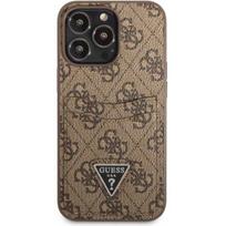 Guess "4G Saffiano Double Card Case iPhone 13 Pro" Brown