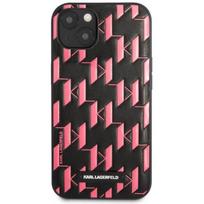 dekliukas iphone 13 mini - Karl Lagerfeld "Karl Lagerfeld Monogram Plaque Case iPhone 13 mini" Pink - 1 nuotrauka