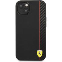 Ferrari "FESAXHCP13SBK Smooth and Carbon Effect Hard Case iPhone 13 Mini"