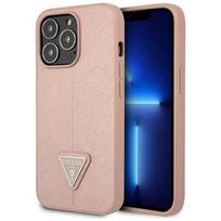 Guess "GUHCP13LPSATLP PU Saffiano Triangle Case iPhone 13 Pro" Pink