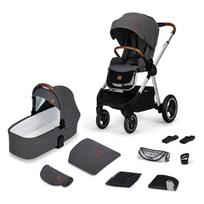 KINDERKRAFT daugiafunkcinis vežimėlis EVERYDAY 2in1, light grey, KSEVER00DGR2000