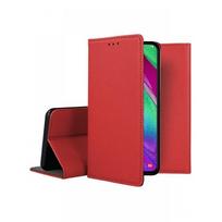 Raudonos spalvos atverčiamas dėklas Samsung Galaxy A405 A40 telefonui "Smart Magnet"