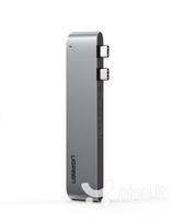  6-in-2 UGREEN CM251 USB-C , skirtas „MacBook Air“ / „Pro“, pilkas