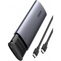usb c kabelis - Ugreen SSD M.2 USB 3.2 CM400 10902 USB-C + 0.5m cable Silver - 1 nuotrauka