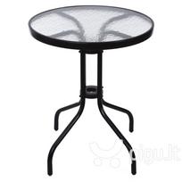 Lauko stalas ModernHome, 60x70 cm, juodas