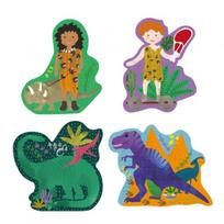 delione dinozauras - Mano pirmosios dėlionės, Dinozauras, 4 dėlionės (3, 4, 6, 8 detalių) - 1 nuotrauka