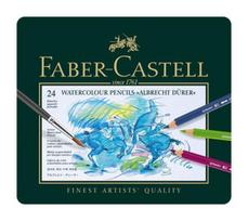 akvareliniai piestukai - Faber-Castell - Watercolour pencil Albrecht Dürer tin of 24 (117524) - 1 nuotrauka