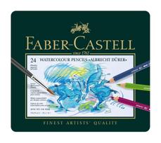 akvareliniai piestukai - Faber-Castell - Watercolour pencil Albrecht Dürer tin of 24 (117524) - 2 nuotrauka