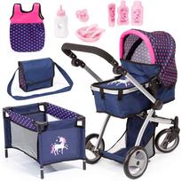 bayer - Bayer - Dolls Pram Mega Set - Navy (18354AC) - 1 nuotrauka
