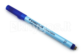 staedtler staedtler - Markeris daugkartinio naudojimo sąsiuviniams. Mėlynas, plonesnis (F) - 1 nuotrauka