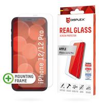 iphone 12 apsauginis stiklas - Apple iPhone 12/12 Pro Real 2D Screen Glass By Displex Transparent - 1 nuotrauka